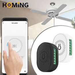 Switches Accessories Tuya Wifi Mini DIY Smart Fan Speed Switch Ceiling Controller Life APP Remote Voice Control Work With Alexa Home 231202