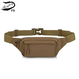 Fengdong men small waist bag anti theft mini travel outdoor sports cell phone key running belt pack with earphone jack 211027260y