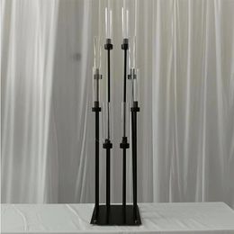 8 Head Black Candelabra Wedding Centrepiece Table Decoration Candelabra 58