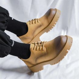 Dress Shoes Dark Low Heel For Elegant Men Office Lace-up Sneakers Sport Badkets Sporty Pie