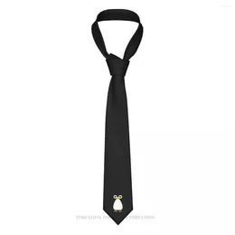 Bow Ties Cute Vector Penguin Men 3D Printed Hip-Hop Street Business Wedding Party Shirt Accessories