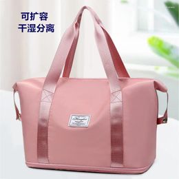 Duffel Bags Oln Travel Suitcase Nylon Women Business Tote Waterproof Fabric Scalable Handbag Sale