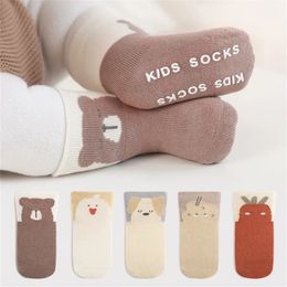 Kids Socks 5Pairs Korean Soft Fashion Cartoon Animal Baby Middle Tube Stockings Long for Infant Toddler Boys Girls Casual 231202