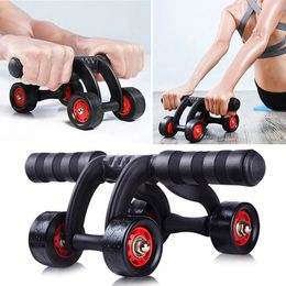 Ab Rollers Abs Roller Wheel With Mat For Equipment Mute Abdominale Stimu Muscle Trainer Fitness Home Appareil De Sport 231202