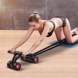 Ab Rollers 4Wheel Abdominal Roller Muscle Trainer Home Fitness Workout 231202