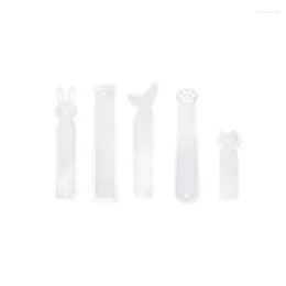 Jewellery Pouches 5 Pack Silicone Bookmark DIY Casting Mould Making Epoxy Resin Craft Transparent Mermaid