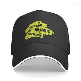 Ball Caps Classic No Fear Limits Excuses Baseball Cap For Men Women Breathable Dad Hat Outdoor