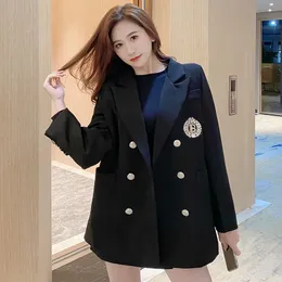 Chapter design suit jacket spring and autumn trendy women's casual loose suit women's fashionable ins spring and summer