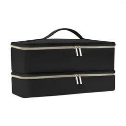 Storage Bags Hair Dryer Bag Portable Double Layer Large Capacity Travel Case For Bathroom Home Business Trip