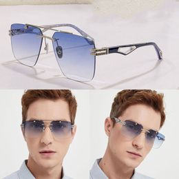 2023 season new THE PRESIDENT designer sunglasses for men and women president black legs blue lenses casual sunglasses