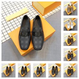 2023 TOP Brand Luxurious Vintage Loafers Men Shoes Metal decoration Crocodile PatterBritish Business Male Designer Non-Slip Wedding Dress Leather Shoes Size 6.5-12