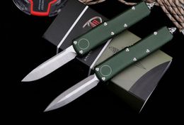 Micro tech UT85 AUTO Knife 2.95" Satin Blade, Aluminium Handles,Camping Outdoor Tactical Combat elf-defense Knives EDC Pocket Tool