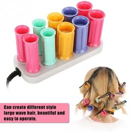 Hair Rollers 10Pcs/Set Electric Heated Roller Curling Roll Hair Curlers Roll Hair Sticks Tube Dry Wet Curly Hair Styling Tool Mini Curler 231202