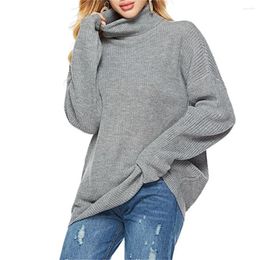 Women's Sweaters Loose Knitted Turtleneck Sweater Pullover Long Sleeve Oversize Trend Women Winter Jersey Jumper PULL Streetwear Clothes