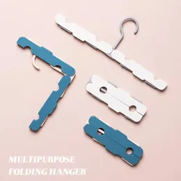Hangers Collapsible Clothes Hanger Folding Clothing Space-saving Anti-slip Windproof Drying For Towels