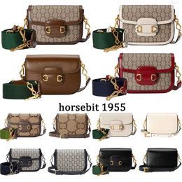 10AADesigner Bag Horsebit 1955 High Quality Chains Wallets Luxury Purses Crossbody Woman Handbag Shoulder Bags Fashion Lady Luxurys Handbag Bags with Long Strap 01