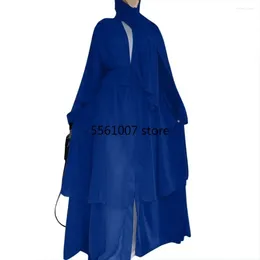 Ethnic Clothing Abaya Dress Kimono Coat Party Dresses Muslim Women Plus Size Caftan Hijab Long Cardigan Elegant