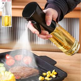 Herb Spice Tools 200ml 300ml Oil Spray Bottle Kitchen BBQ Cooking Olive Dispenser Camping Baking Empty Vinegar Soy Sauce Sprayer Containers 231202