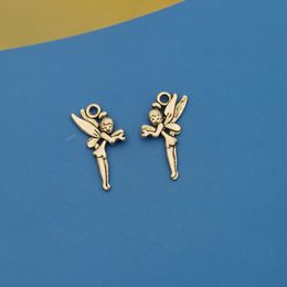 150Pcs Antique Silver Angel Fairy Charms Pendant For Bracelet Jewellery Making Accessories A-381