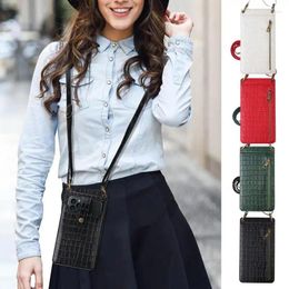 Waist Bags Cell Phone Crossbody Bag PU Leather Small Card Clutch Shoulder Hand Wallet With