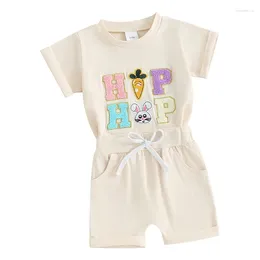 Clothing Sets Baby Girl Easter Outfit Toddler T Shirt Shorts 2pcs Set Infant Ching Suit Born Boy Summer Clothes