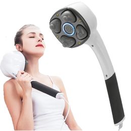 Full Body Massager Electric Magnetic Stone Handheld Massager Anion Cervical Body Massage Hammer Muscle Relax Vibrating Deep Tissue Massage Machine 231202