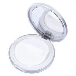 Storage Bottles Lurrose Powder Puffs 2 Pcs Loose Container Portable Compact Empty Makeup Case 5 Foundation Box Puff