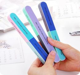 NAD017 1pc Six sided nail Polish File nail art Sanding drill for nail salon tool new user Practise at home 18cm length2894020