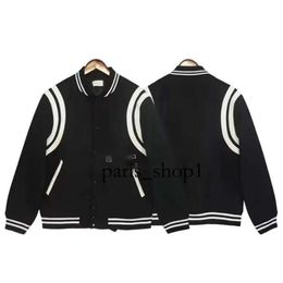 Monclair Rhude Mens Varsity Jacket Y2k American Vintage Baseball Letterman Jacket Jacket Womens Embroidered Print High Street Coat 536