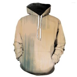 Women's Hoodies French Style Stripe 3D Print With Hooded Streetwear Fashion Casual Cool Unisex Teens Oversized