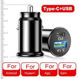 Fast Quick Charging 48W 30W 20W PD USB C Car Charger Mini Portable Power Adapters For Ipad 2 3 4 Iphone 11 12 13 14 15 Samsung Tablet PC Mp3 With Retail Box