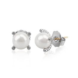 Stud Earrings Vintage 7mm Imitation Pearl Wedding Jewelry Women's Earrings2090