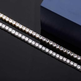 Diamond Vvs Chain Hip Hop Jewellery Silver Necklace 925 3mm to 5mm Pass Diamond Tester Moissanite Vvs Tennis Chain182i