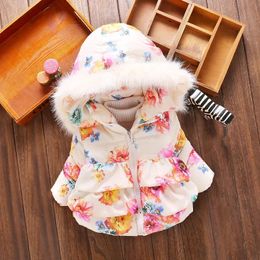 Jackets Baby Clothes For Girls Infant Winter Clothing Toddler Camouflage Print Cotton Hooded Warm Thicken Coat Children Hoodie Outfit 231204