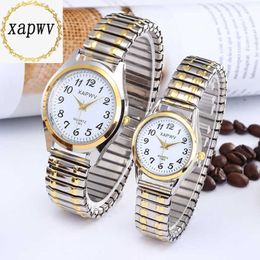 designer watch watches Middle aged and elderly people's Congress dial pointer digital face men's women's elastic band quartz couple fashion watch