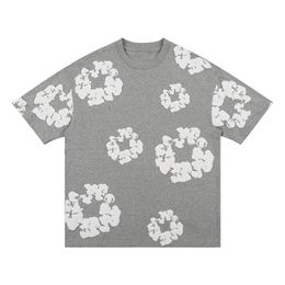 Designer Mens t Shirts Floral Graphic Harajuku t Shirt Streetwear Woman Tshirts Spring and Summer Tops Tees