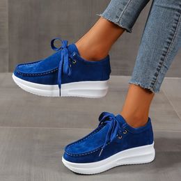 Height Increasing Shoes Women Casual Shoes Height Increasing Wedge Sneakers Woman Vulcanize Canvas Shoes Solid Colour Plus Size Chunky Platform Shoes 231204