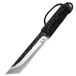 Knife self-defense outdoor survival knife sharp high hardness field survival tactics carry straight knife blade sharp easy to carry