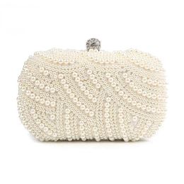 Pearl Clutch Bags Women Purse Ladies white Hand Bags Evening Bags for Party Wedding black Shoulder Bag Bolsa Feminina 2110212701