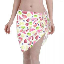Women's Swimwear Short Wrap Skirt Sarongs Swimsuit Women Cover Ups Beach Bikini Scarf