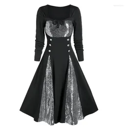 Casual Dresses Steampunk Gothic Dress For Women Vintage Mediaeval Cosplay Halloween Maxi Lace Victorian Skirts Costumes Clothing