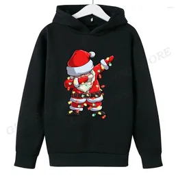 Men's Hoodies Christmas Light Print Hoodie Men Women Fashion Sweatshirt Santa Claus Boy Coats Fitness Sudaderas