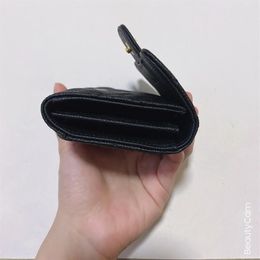 Classic Black Button flip money clips hand take Coin Purse card holder wallets for ladies Favourite fashion items party gift233c