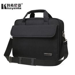 Briefcases Kissyenia Large Size Laptop Briefcase Men 15inch Business Portfolio For Travel Waterproof Computer Shoulder Bags Handba276z