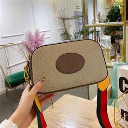 This year's popular bag women new fashion wide shoulder strap messenger head single small square Purse Outlet251a