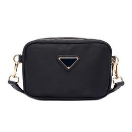 18 12cm Mini Size Lady's Cosmetic Bags Three-sided Zippers Fashion Nylon Women Shoulder Bag Oxford Handbags & Wallets238v