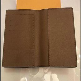 Luxury Designer PASSPORT COVER Brown Mono Gramme Canvas Leather White Black Chequered Eip Leather Wallets & Holders2423