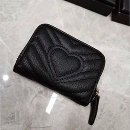 Men Women Wallets Real Leather Cardholder Pocket Cardholder Short Wallet Money Zipper Pouch Coin Purse Card Holder Clutch Shoulder287w