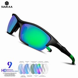 Outdoor Eyewear Riding Cycling UV400 Sunglasses Polarized Sports Cycling Glasses Goggles Bicycle Mountain Bike Glasses For Men's Women 231204