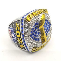 2020-2021 Fantasy Football Championship Ring MVP Trophy Prize for Fans Mens' Souvenir Gift SIZE 113132